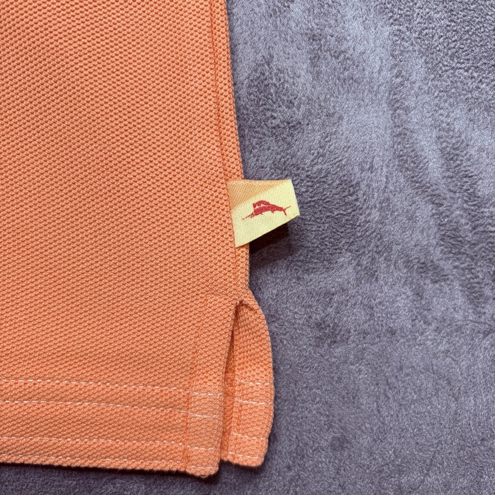 Tommy Bahama Polo Shirt Mens XXL Orange Short Sleeve Supima Cotton Golf - Picture 5 of 10